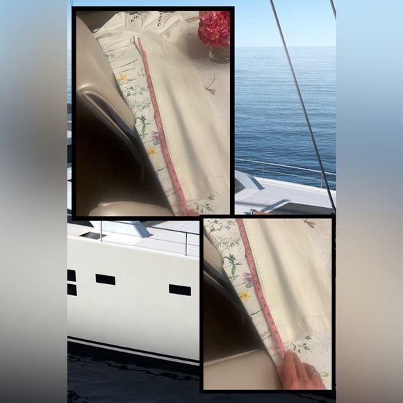 🆕 ⚓️ Michael Kors Sailor High Rise Flared Leg Jeans with gold hardware Buttons - Picture 17 of 17